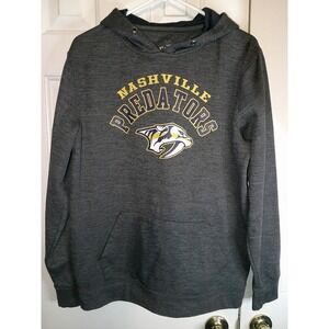 Vintage NHL Nashville Predators Hoodie Pullover Graphic Logo Gray‎ Men's